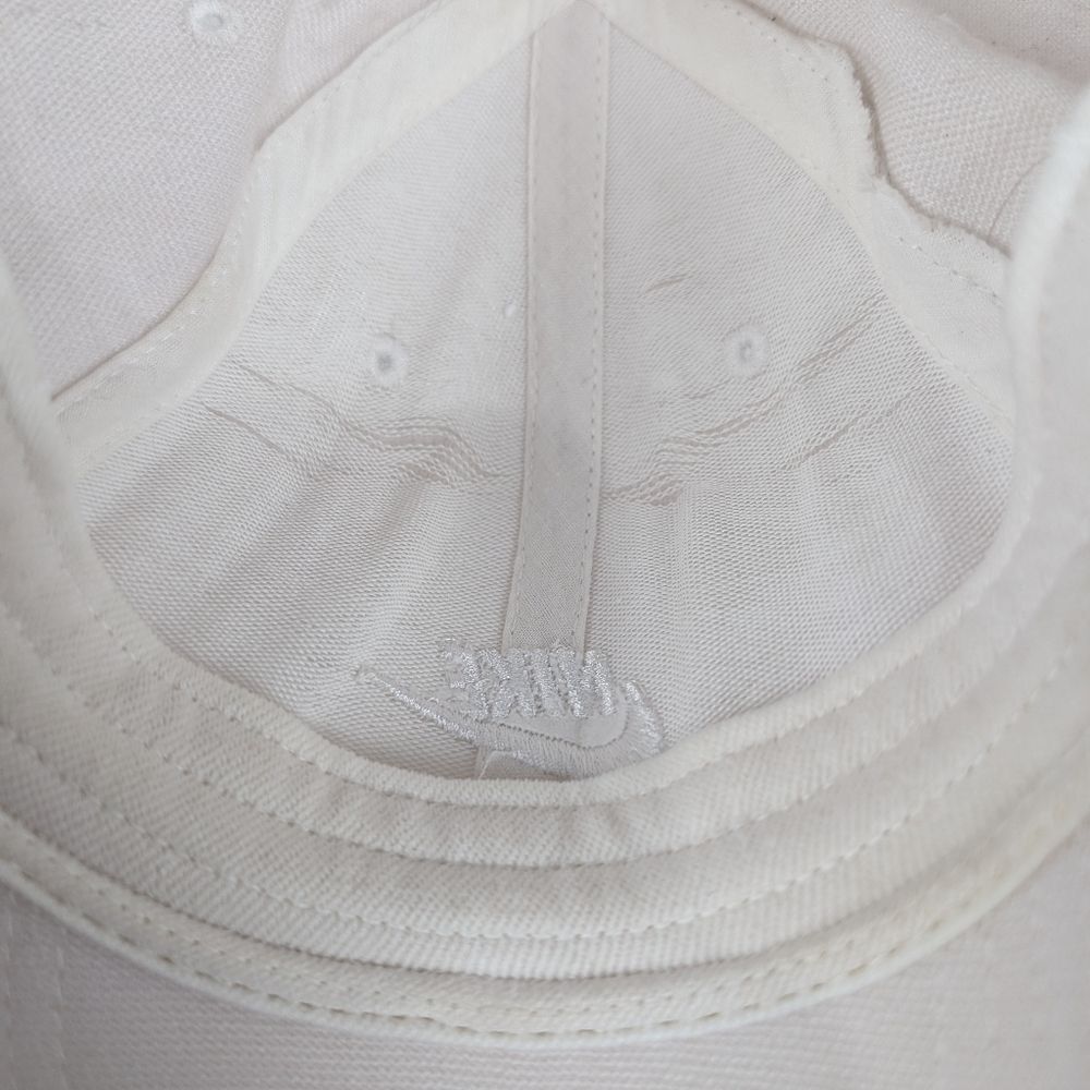 Nike Sportswear White on White Baseball Hat Cap Swoosh Logo - Picture 11 of 13